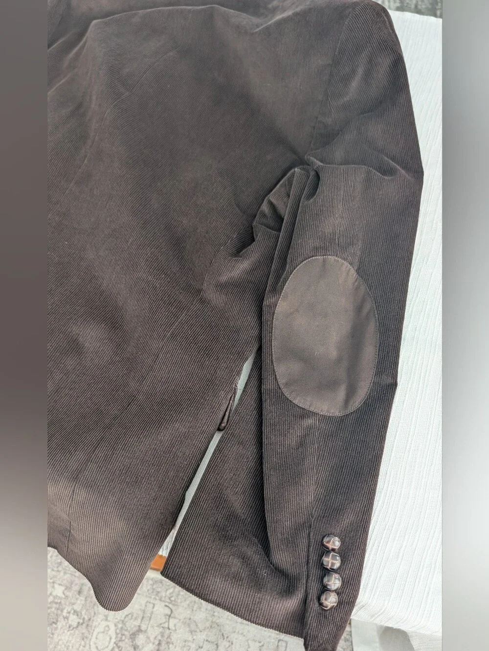 NWT Chaps Dark Brown Corduroy Sport Coat - Sz 42 L.